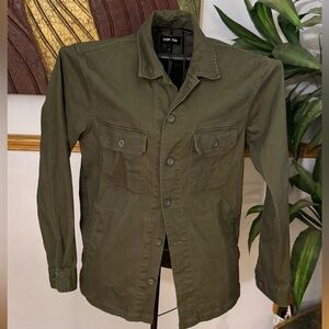 Express Men's Army Green Field Jacket